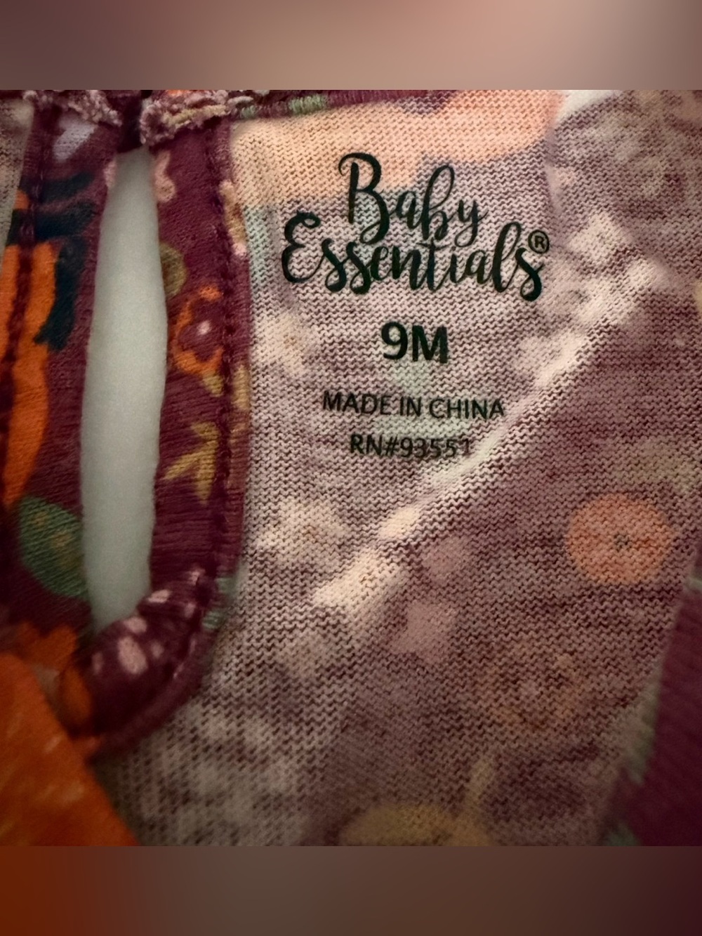 Baby Essentials Baby Girl 9M Fox Floral Dress Faux Fur Vest Leggings 3-Piece Set - Picture 5 of 11